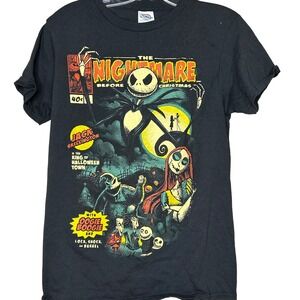 Nightmare Before Christmas TShirt adult small-Jack Skellington‎ Comic Book Style